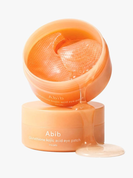 Abib Glutathione Kojic Acid Eye Patch in branded component on a light gray background